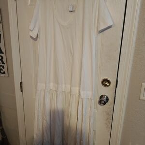 Free People White Maxi Dress
